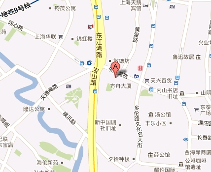 上海411医院伽玛刀中心方位图
